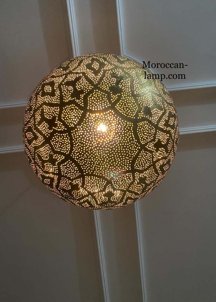 Suspension marocaine, plafond de lampe 